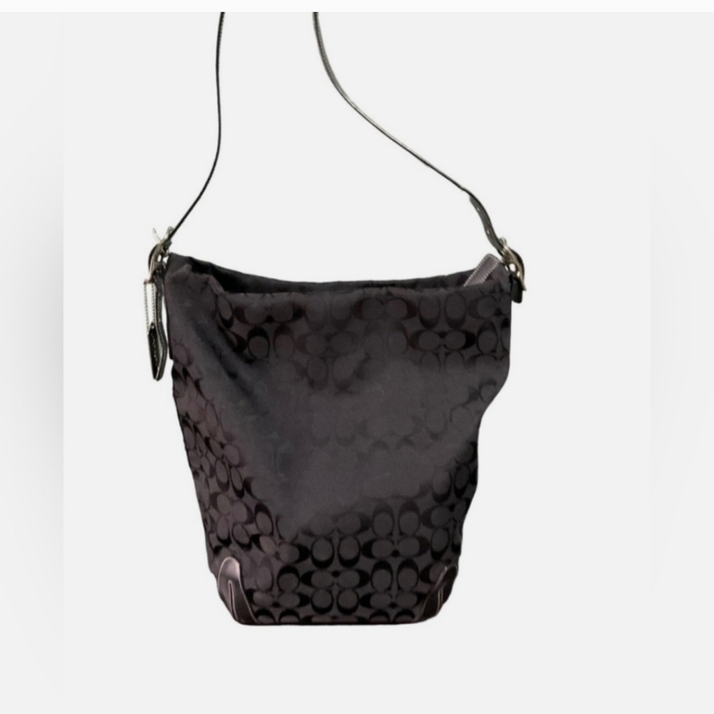 Vintage Coach Black Hobo Bag